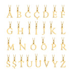 Initial Necklace Solid Gold