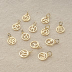 Zodiac Symbol Necklace Solid Gold