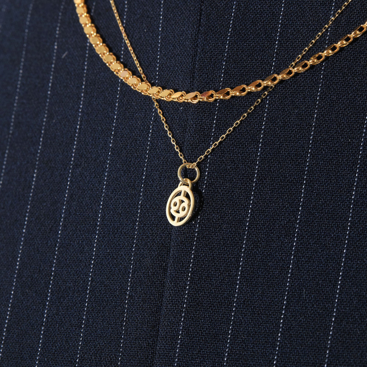 Zodiac Symbol Necklace Solid Gold