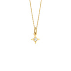 North Star Necklace Solid Gold
