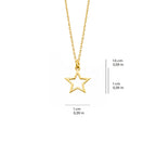 Minimal Star Necklace Solid Gold