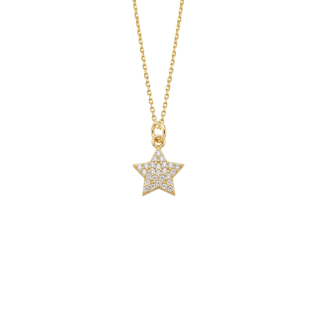 Star Necklace Solid Gold