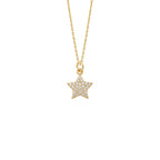 Star Necklace Solid Gold