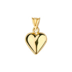 Puffy Heart Pendat Solid Gold