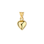 Puffy Heart Pendant Solid Gold