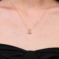 Puffy Heart Pendant Solid Gold
