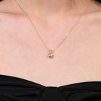 Puffy Heart Pendant Solid Gold