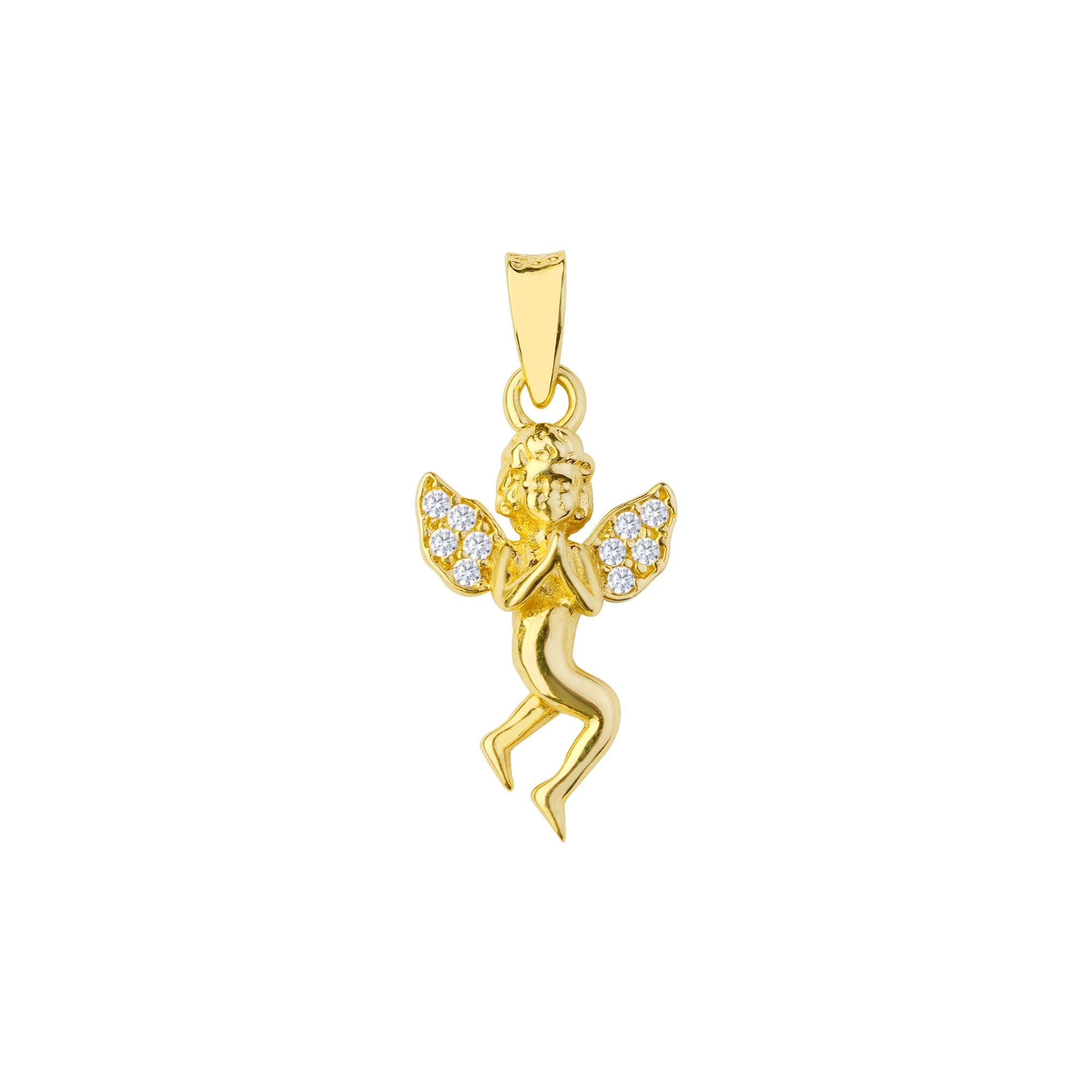 Angel Pendant Solid Gold
