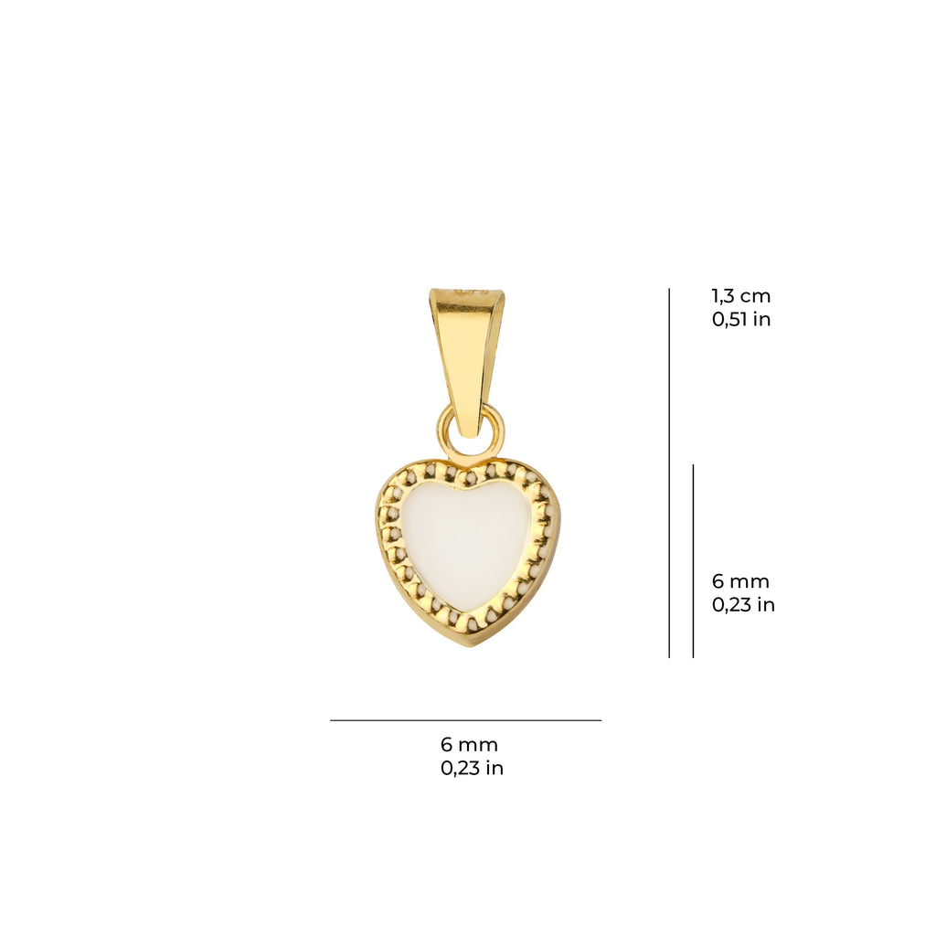 Heart Pendant Solid Gold