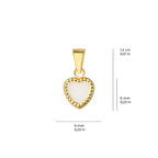 Heart Pendant Solid Gold