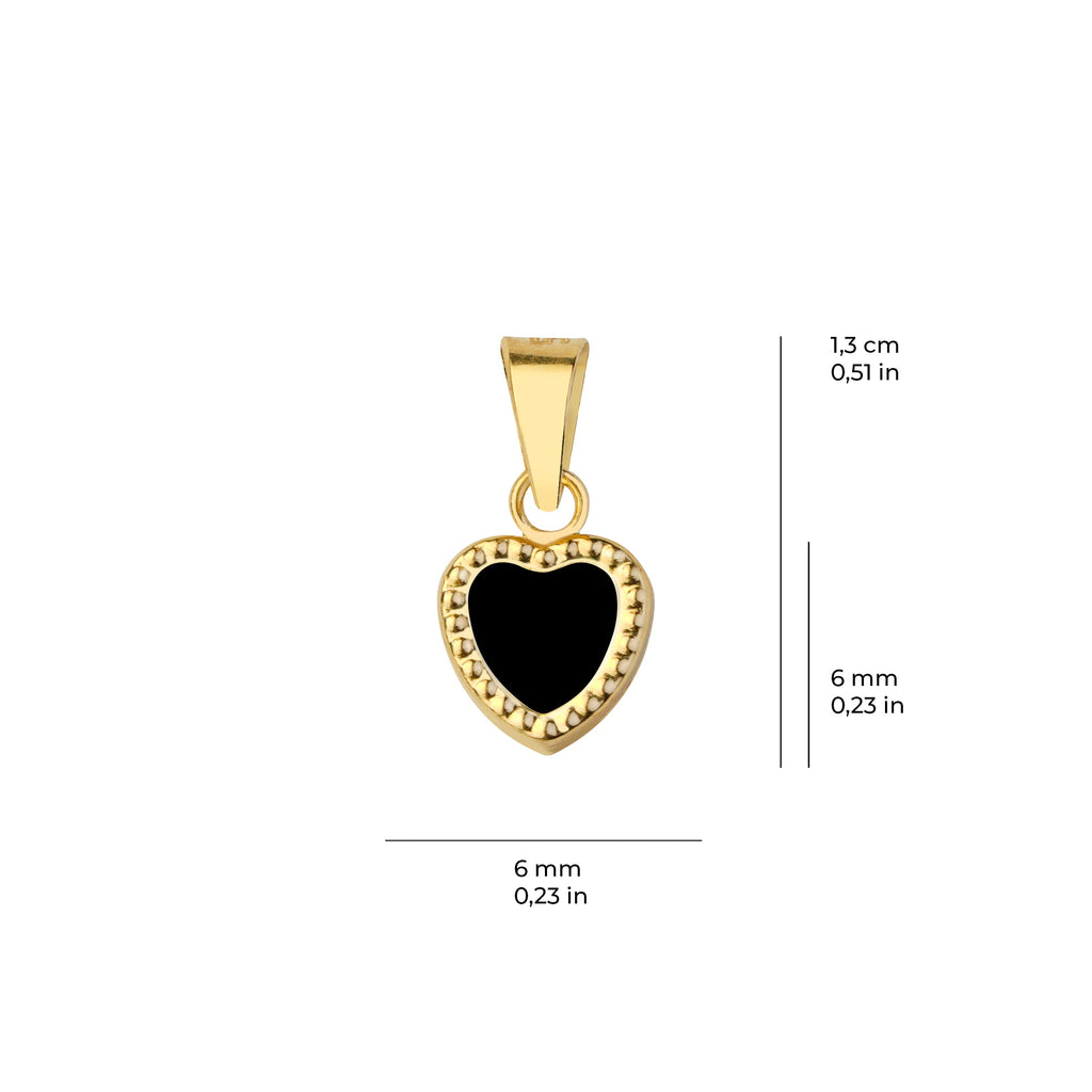 Heart Pendant Solid Gold