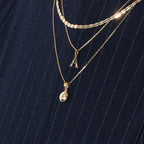 Puffed Round Pendant Solid Gold