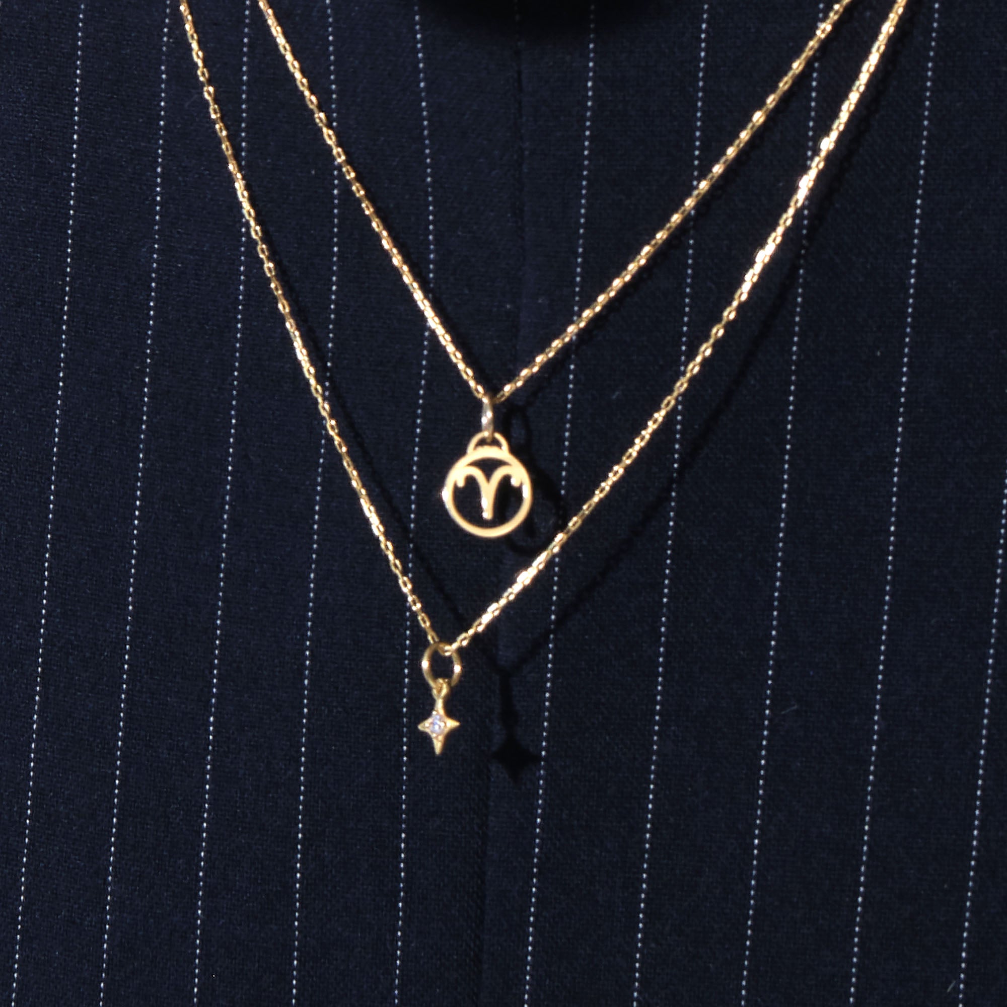 Aries Zodiac Charm Solid Gold