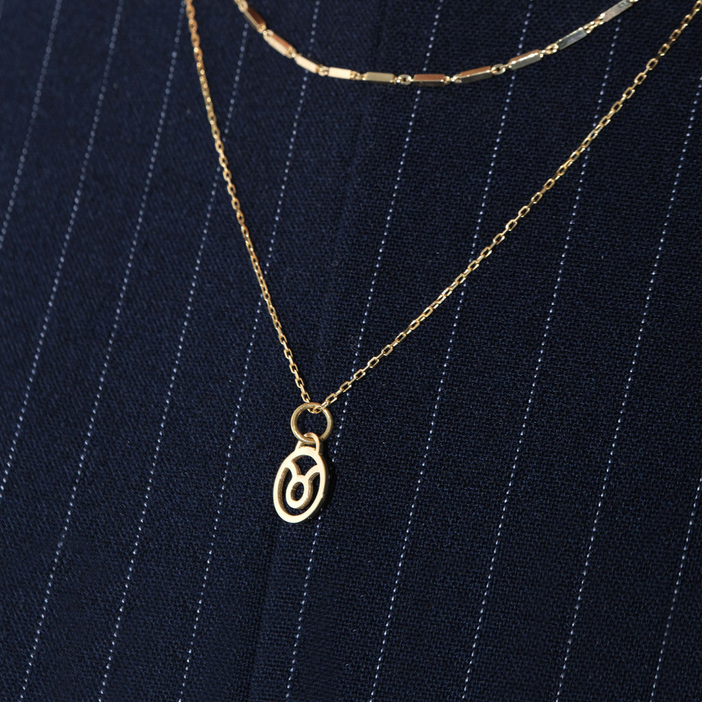 Taurus Zodiac Charm Solid Gold