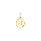 Taurus Zodiac Charm Solid Gold