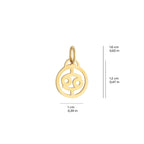Cancer Zodiac Charm Solid Gold