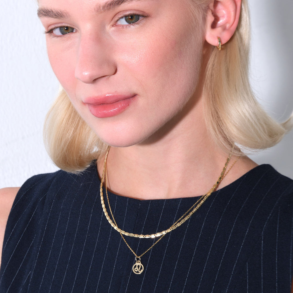 Leo Zodiac Charm Solid Gold