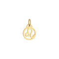 Leo Zodiac Charm Solid Gold
