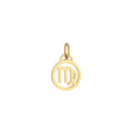 Virgo Zodiac Charm Solid Gold