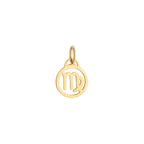 Virgo Zodiac Charm Solid Gold