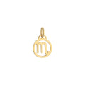 Scorpio Zodiac Charm Solid Gold
