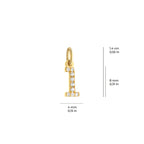 Number 1 Charm Solid Gold