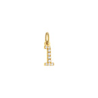 Number 1 Charm Solid Gold