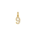 Number 9 Charm Solid Gold