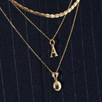 Letter A Charm Solid Gold