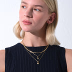 Letter A Charm Solid Gold