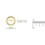 Letter C Charm Solid Gold