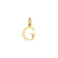 Letter G Charm Solid Gold