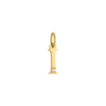 Letter I Charm Solid Gold