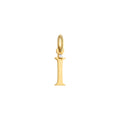 Letter I Charm Solid Gold