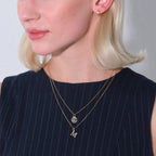 Letter M Charm Solid Gold