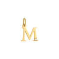 Letter M Charm Solid Gold