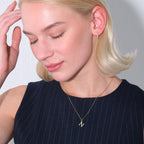 Letter N Charm Solid Gold