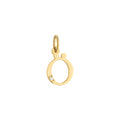 Letter O Charm Solid Gold