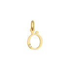 Letter O Charm Solid Gold