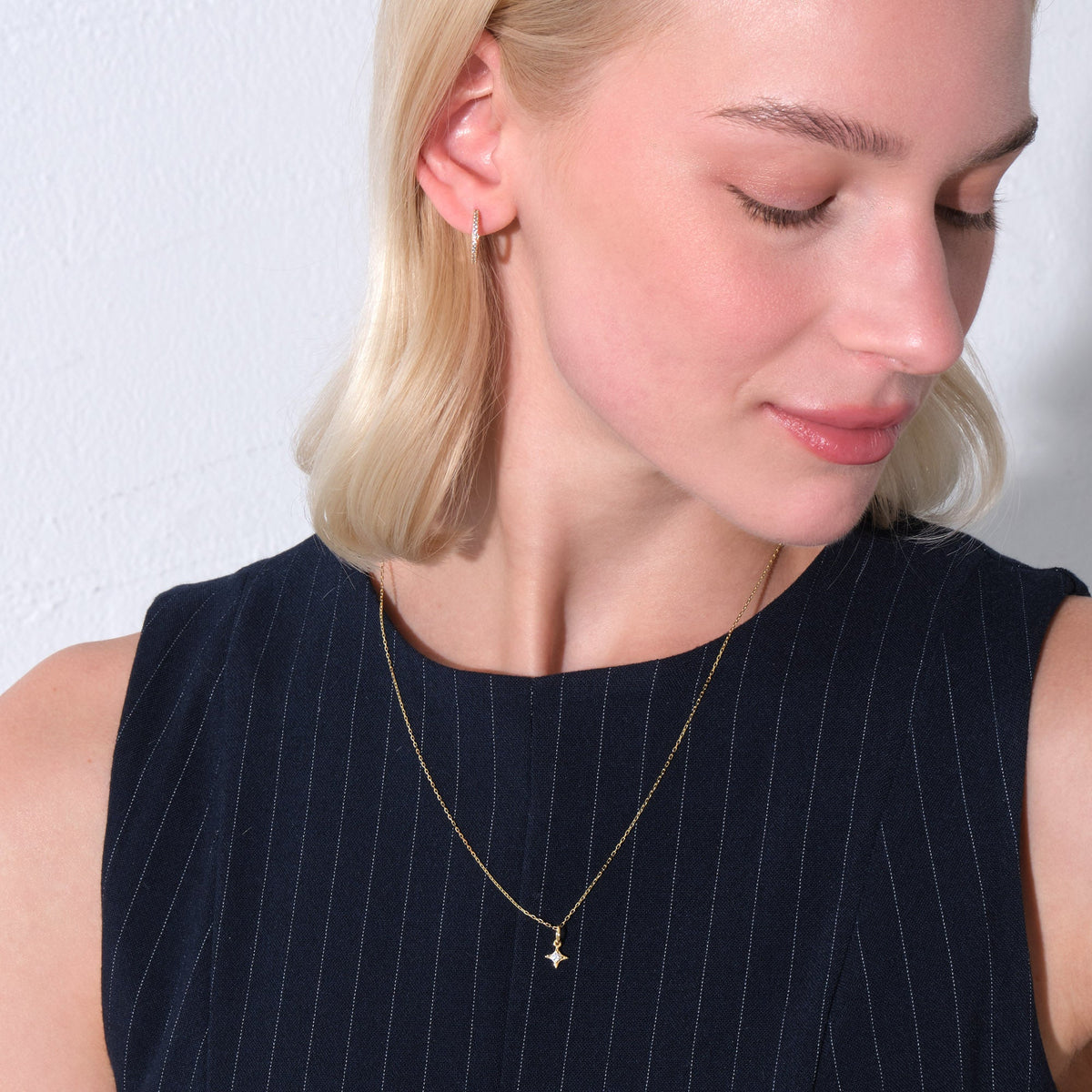North Star Charm Solid Gold