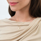 North Star Plate Charm Solid Gold