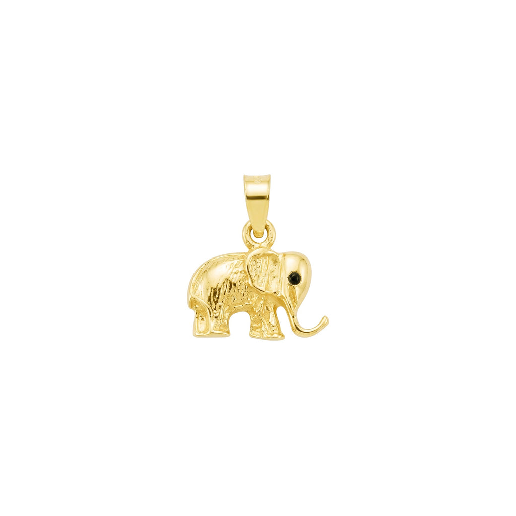Lucky Elephant Pendant Solid Gold