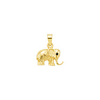 Lucky Elephant Pendant Solid Gold