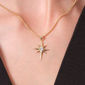 North Star Charm Pendant Gold