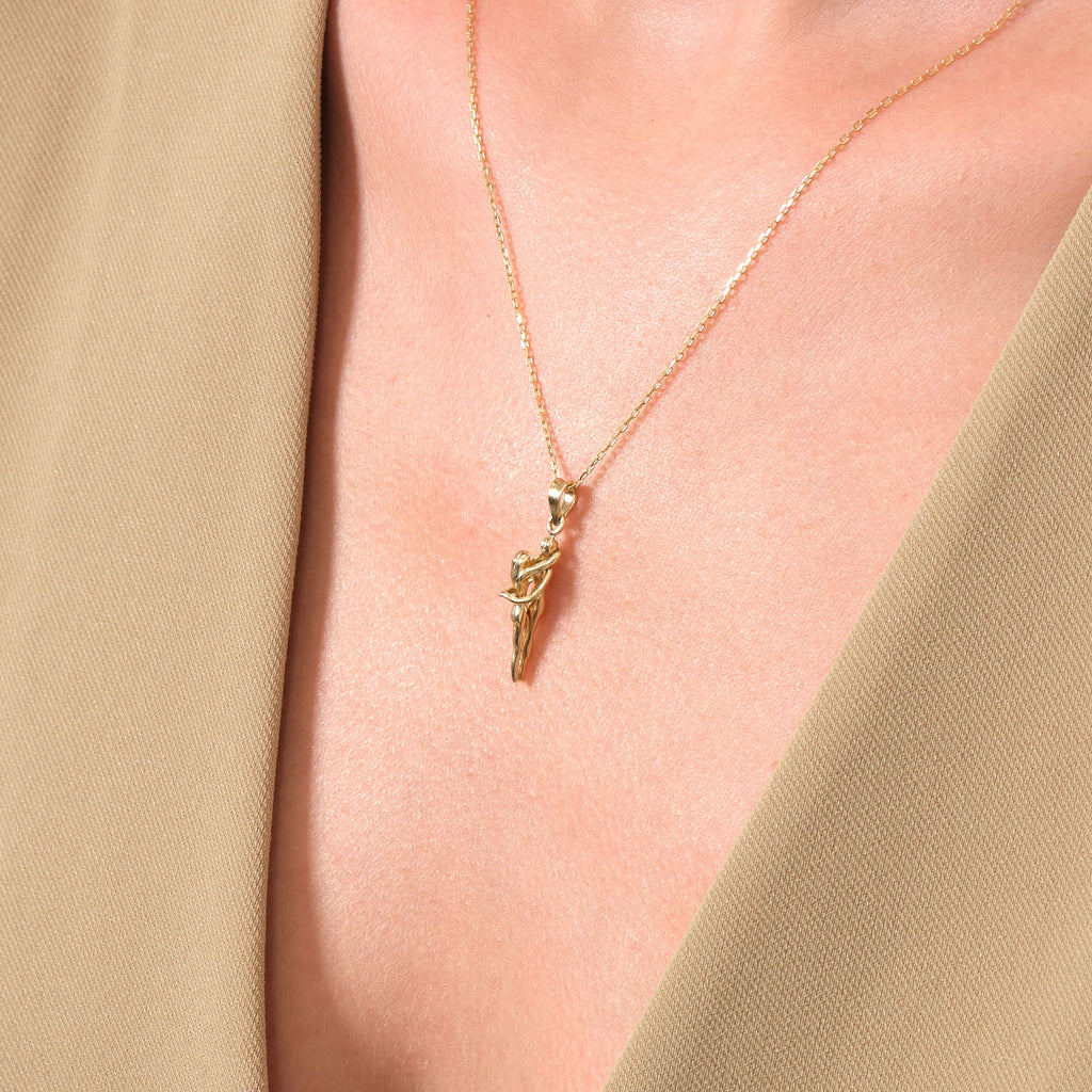 Love Pendant Solid Gold