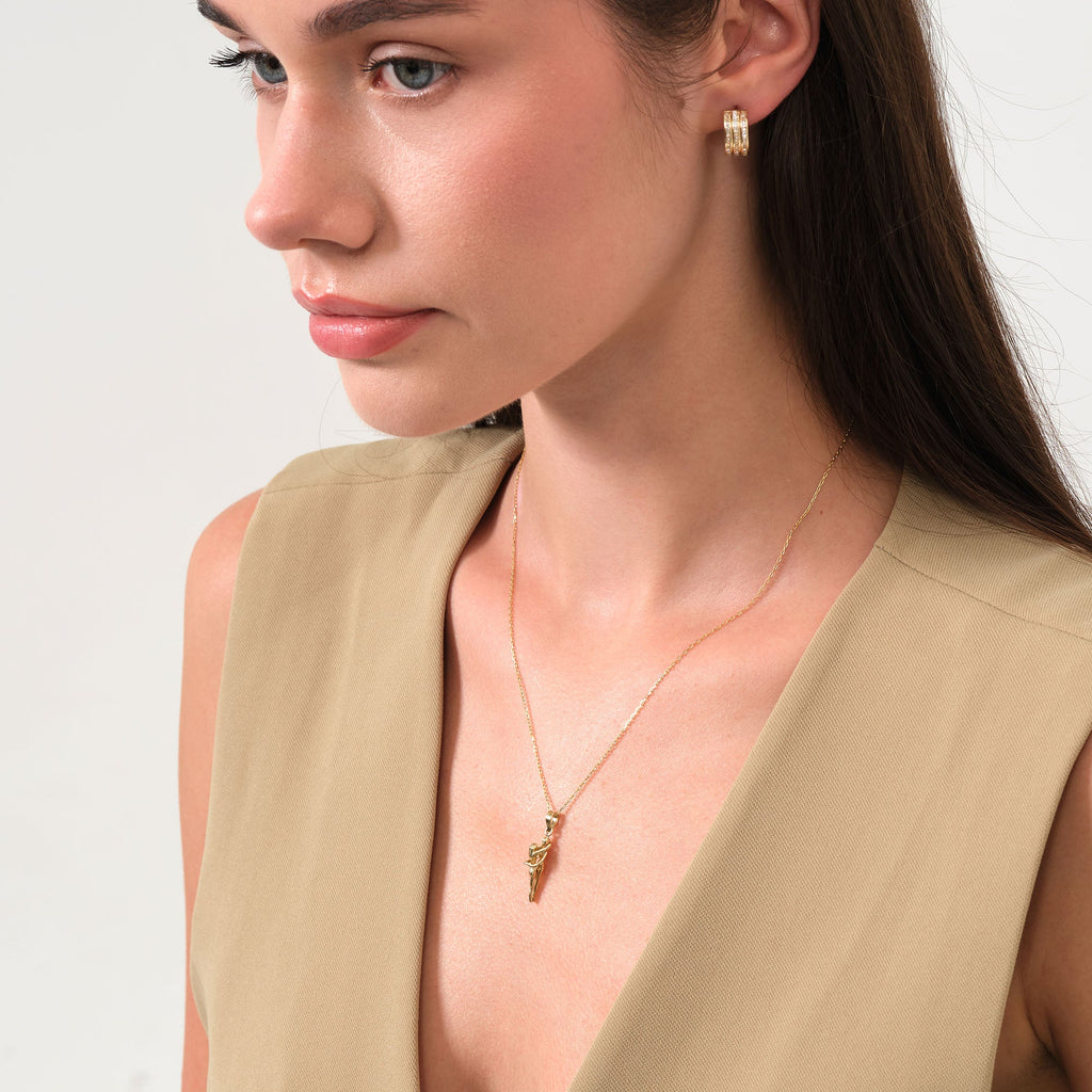 Love Pendant Solid Gold