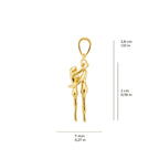 Love Pendant Solid Gold