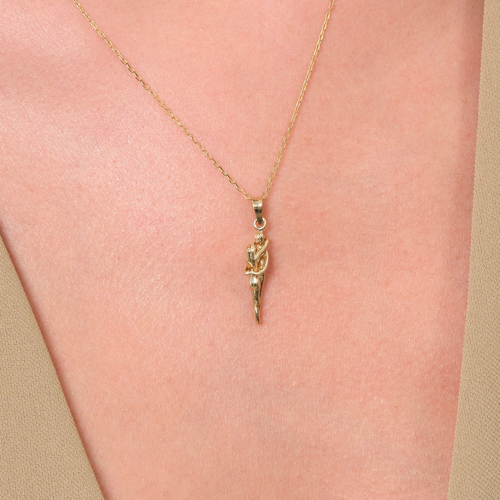 Love Pendant Solid Gold