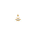 North Star Charm Solid Gold