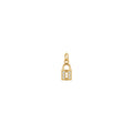 Lock Charm Solid Gold